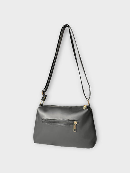 Bolso Cuba Negro Con Monedero - Negro y Beige