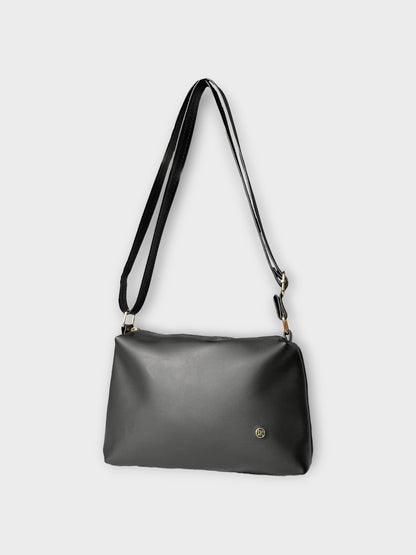 Bolso Cuba Negro Con Monedero - Negro y Beige