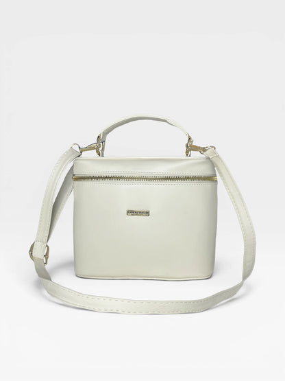 Bolso Doble Función Box Estructurado - Negro, Crema, Verde Oliva (Diva)
