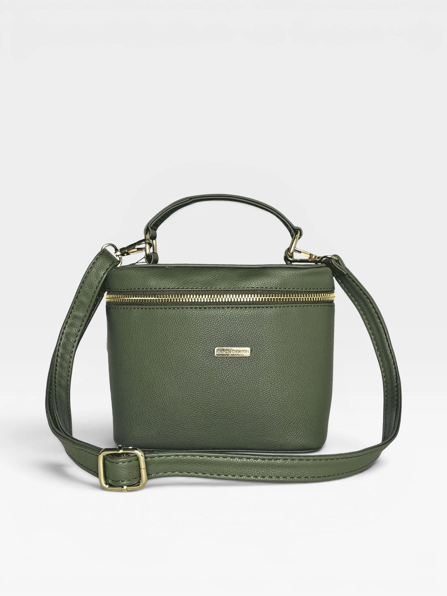 Bolso Doble Función Box Estructurado - Negro, Crema, Verde Oliva (Diva)