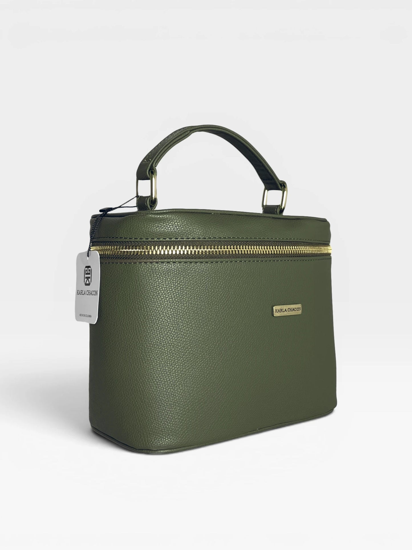 Bolso Doble Función Box Estructurado - Negro, Crema, Verde Oliva (Diva)