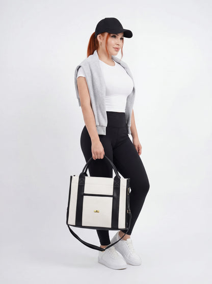 Bolso Cartera Shopper Tote Bag Con Strap Removible (Eidy)