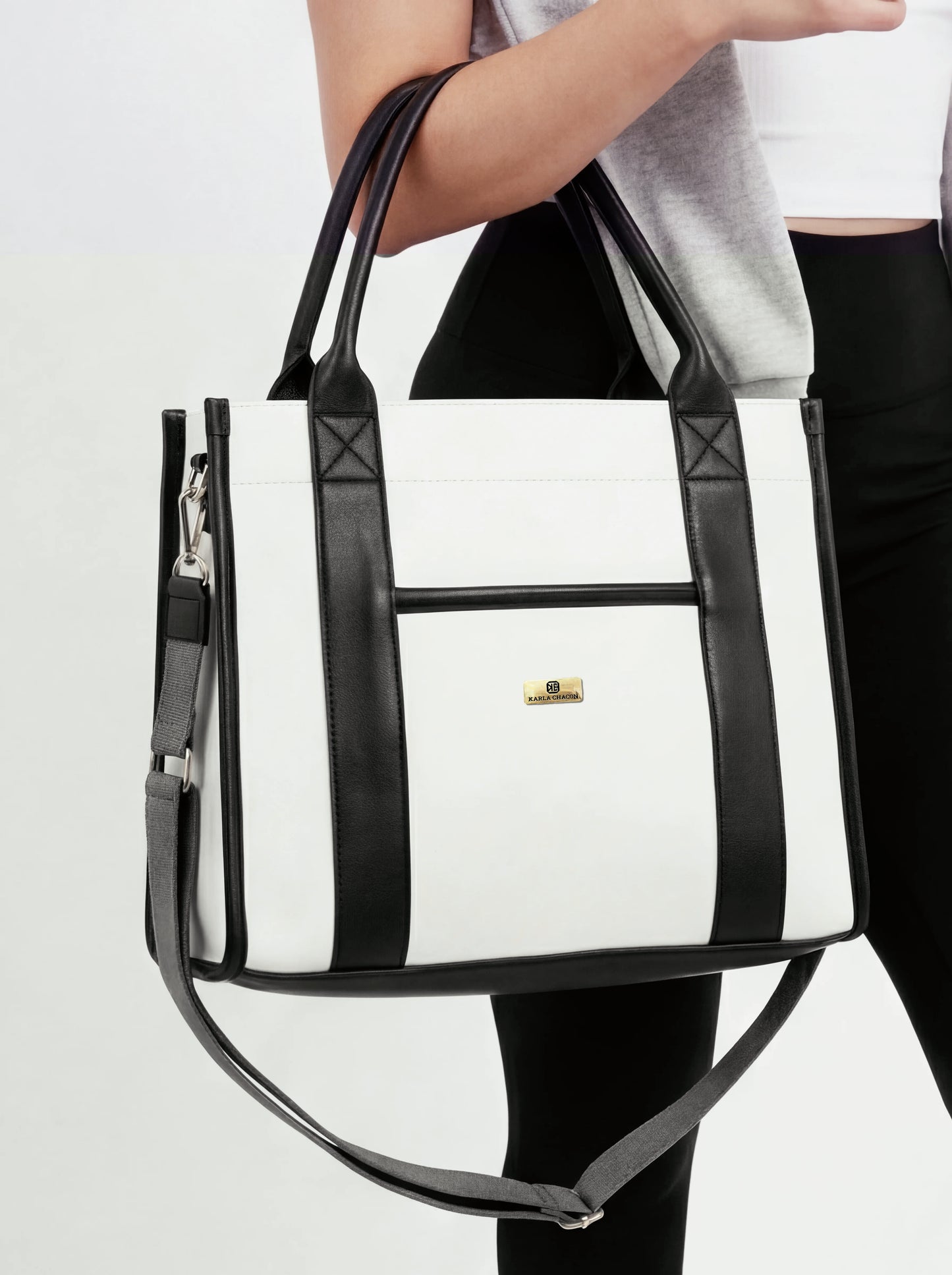 Bolso Cartera Shopper Tote Bag Con Strap Removible (Eidy)