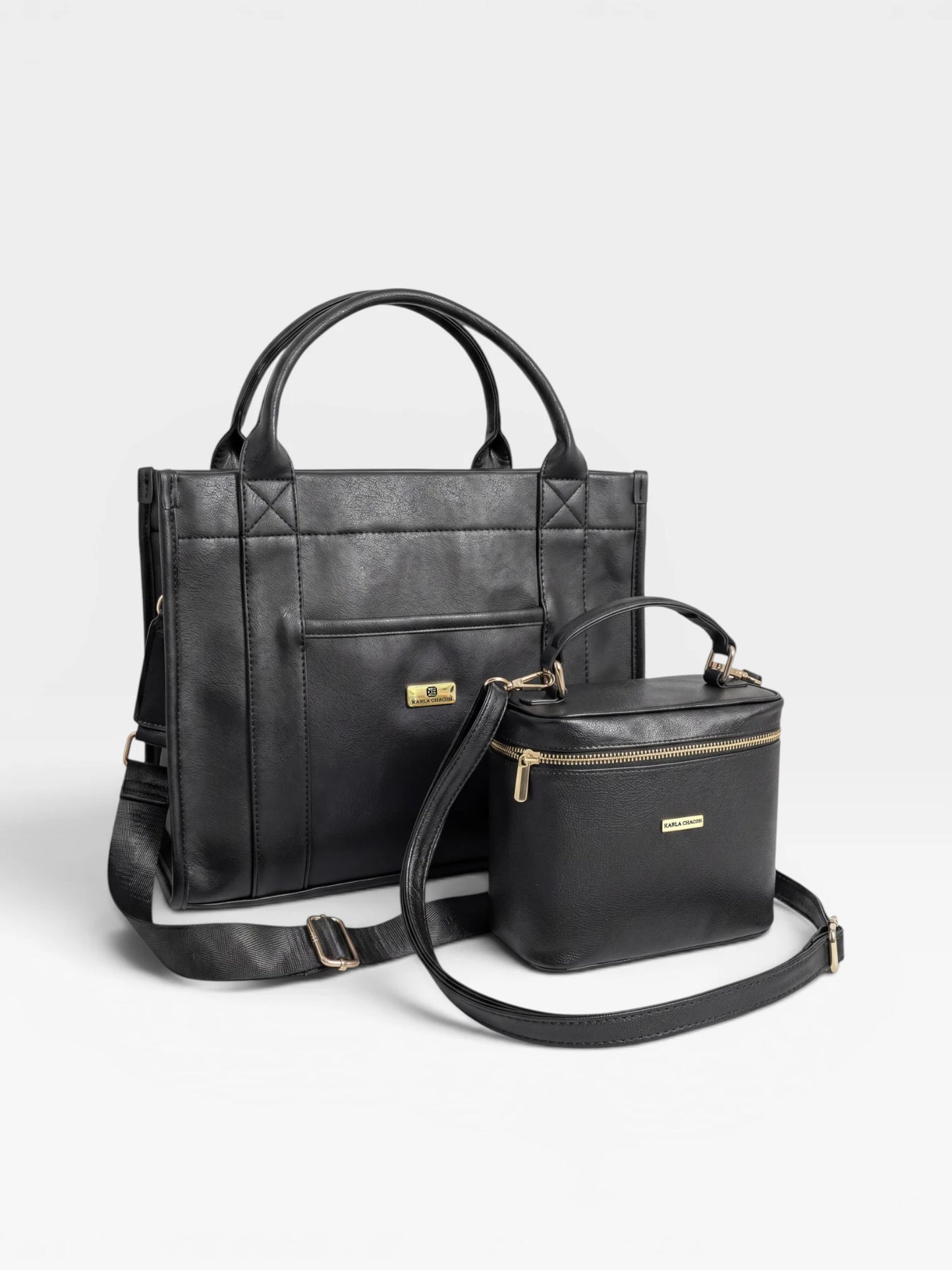 Set dos piezas Combo Bolso Tote Grande + Mediano (Eidy-Diva)