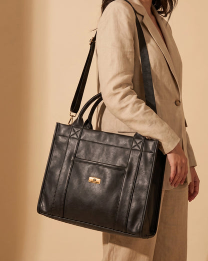 Bolso Cartera Shopper Tote Bag Con Strap Removible (Eidy)