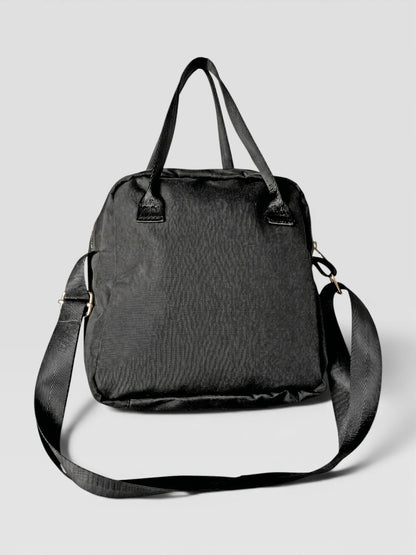 Bolso Multifunción Deportivo en Lona - Negro y Beige (Elen)