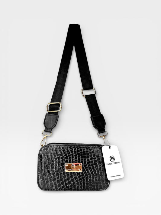 Bolso Evah Manos Libres - Blanco y Negro