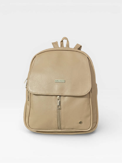 Bolso Morral Pequeño  Casual - Negro y Beige (Fabi)