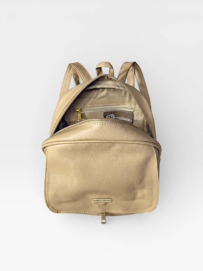 Bolso Morral Pequeño  Casual - Negro y Beige (Fabi)