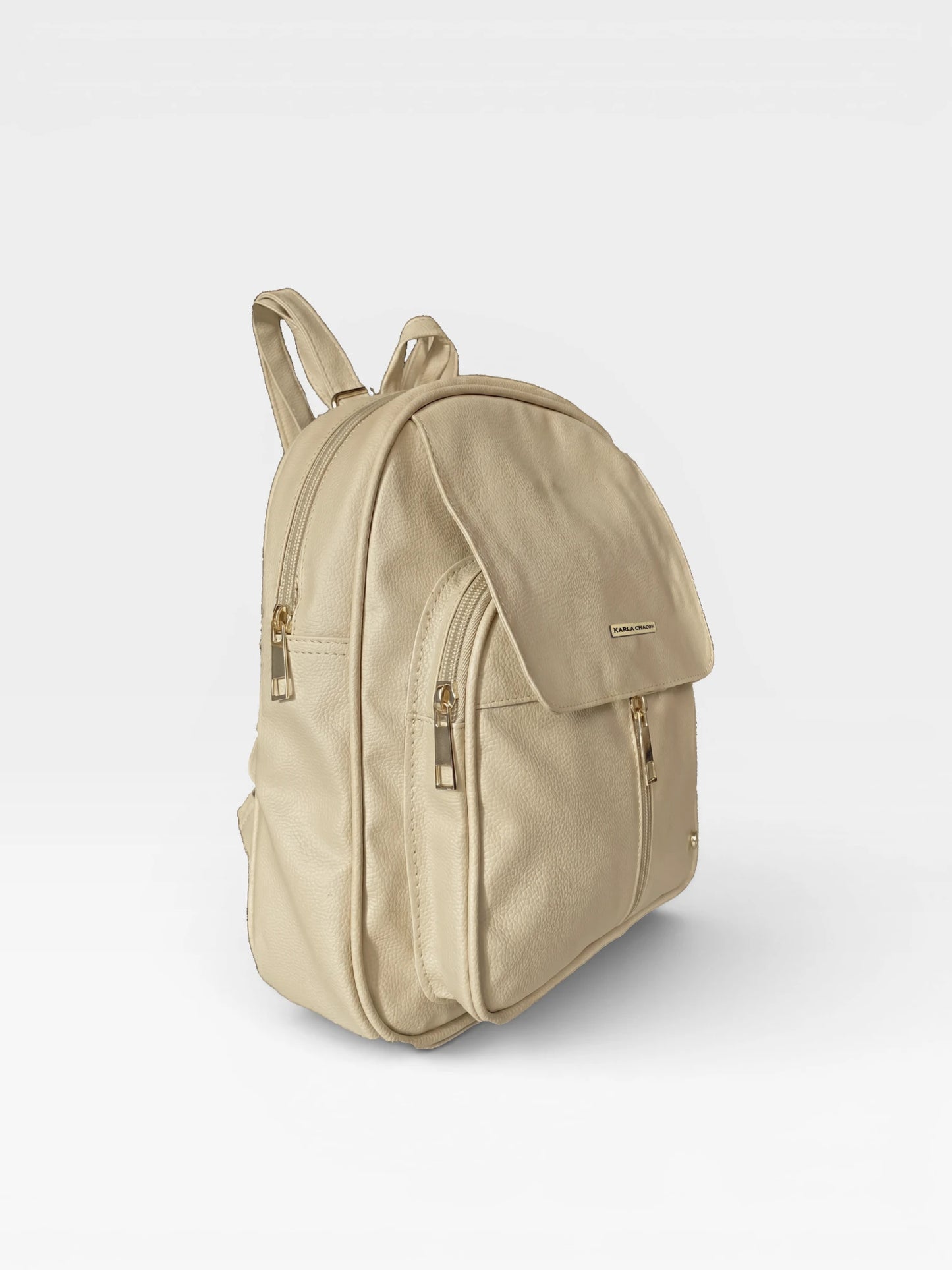 Bolso Morral Pequeño  Casual - Negro y Beige (Fabi)