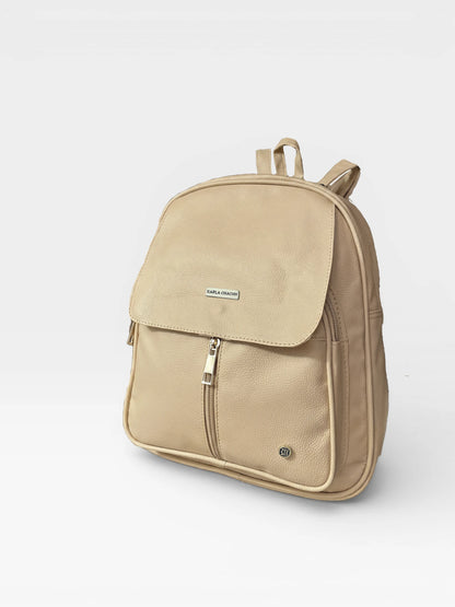 Bolso Morral Pequeño  Casual - Negro y Beige (Fabi)