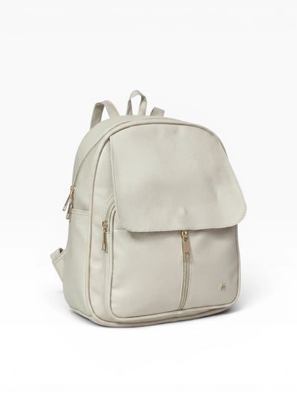 Bolso Morral Pequeño  Casual - Negro y Beige (Fabi)