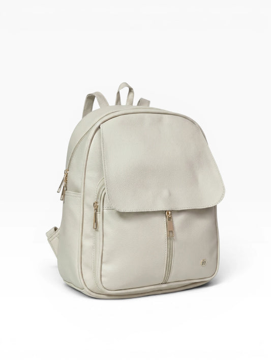 Bolso Morral Pequeño  Casual - Negro y Beige (Fabi)