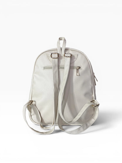 Bolso Morral Pequeño  Casual - Negro y Beige (Fabi)