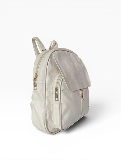 Bolso Morral Pequeño  Casual - Negro y Beige (Fabi)
