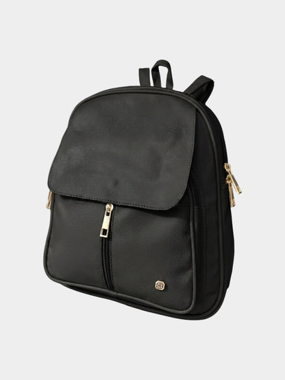 Bolso Morral Pequeño  Casual - Negro, Arena  y Beige (Fabi)