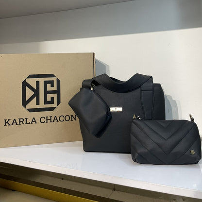 Set de Bolsos Fany, Tote, Bandolera y Monedero