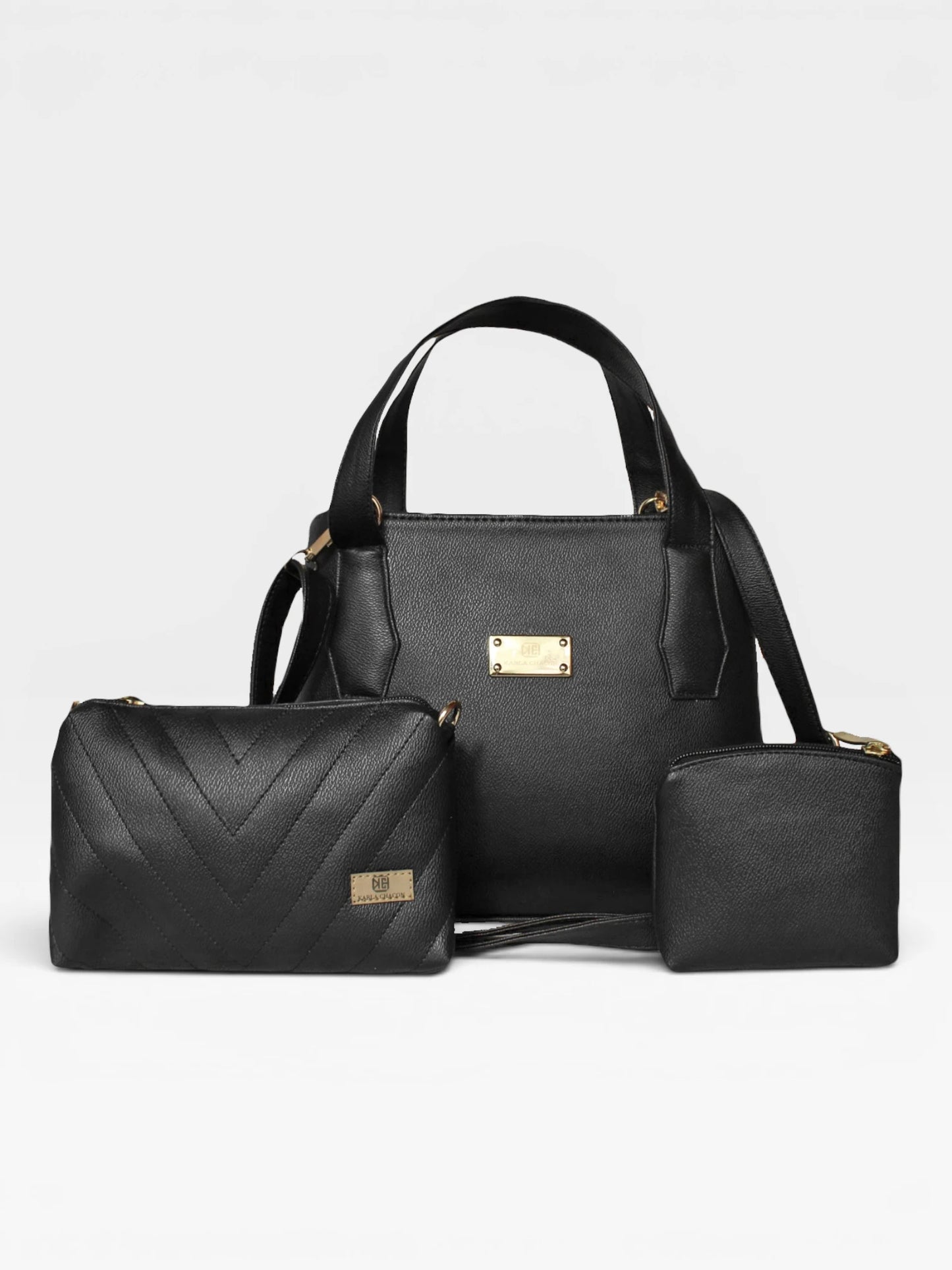 Set Tres Piezas Bolso Mediano + Bandolera + Monedero — Fany