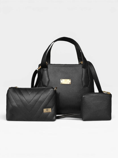 Set Tres Piezas Bolso Mediano + Bandolera + Monedero — Fany
