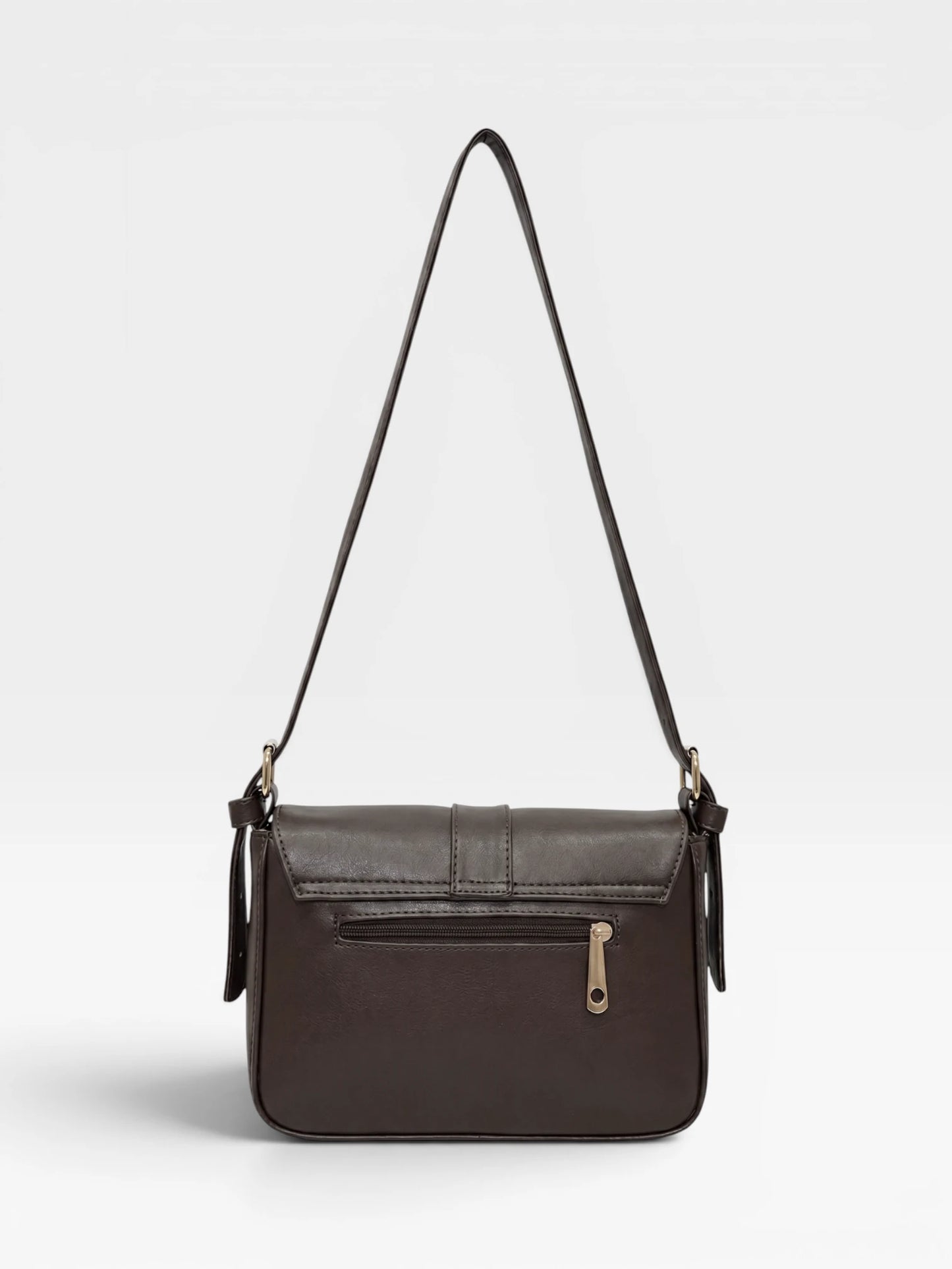 Bolso Bandolera Crossbody - Café y Negro (Frida)