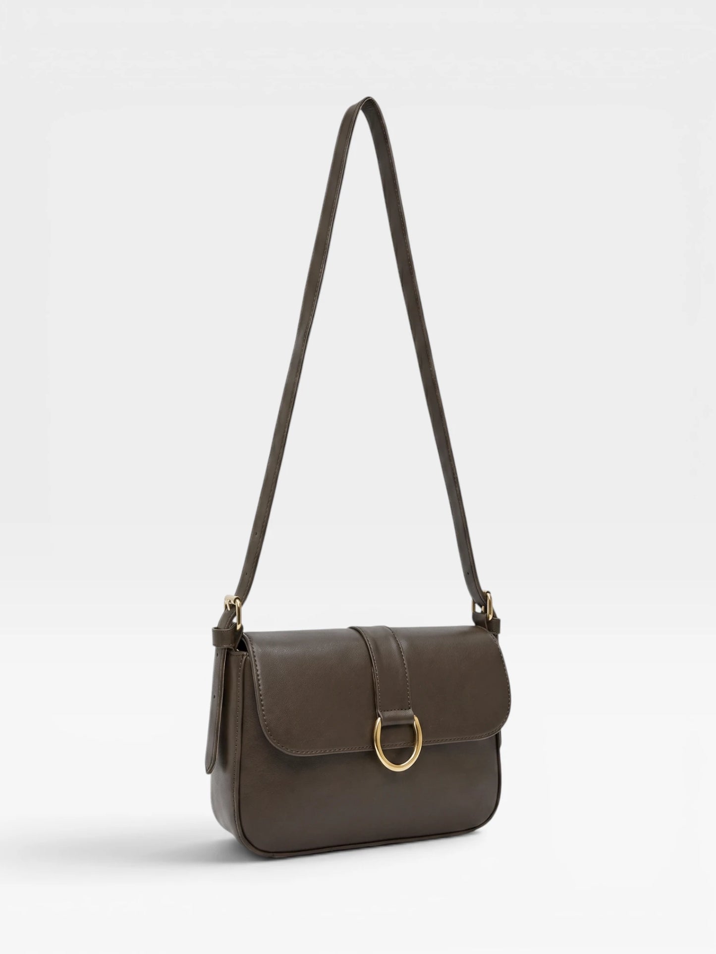 Bolso Bandolera Crossbody - Café y Negro (Frida)