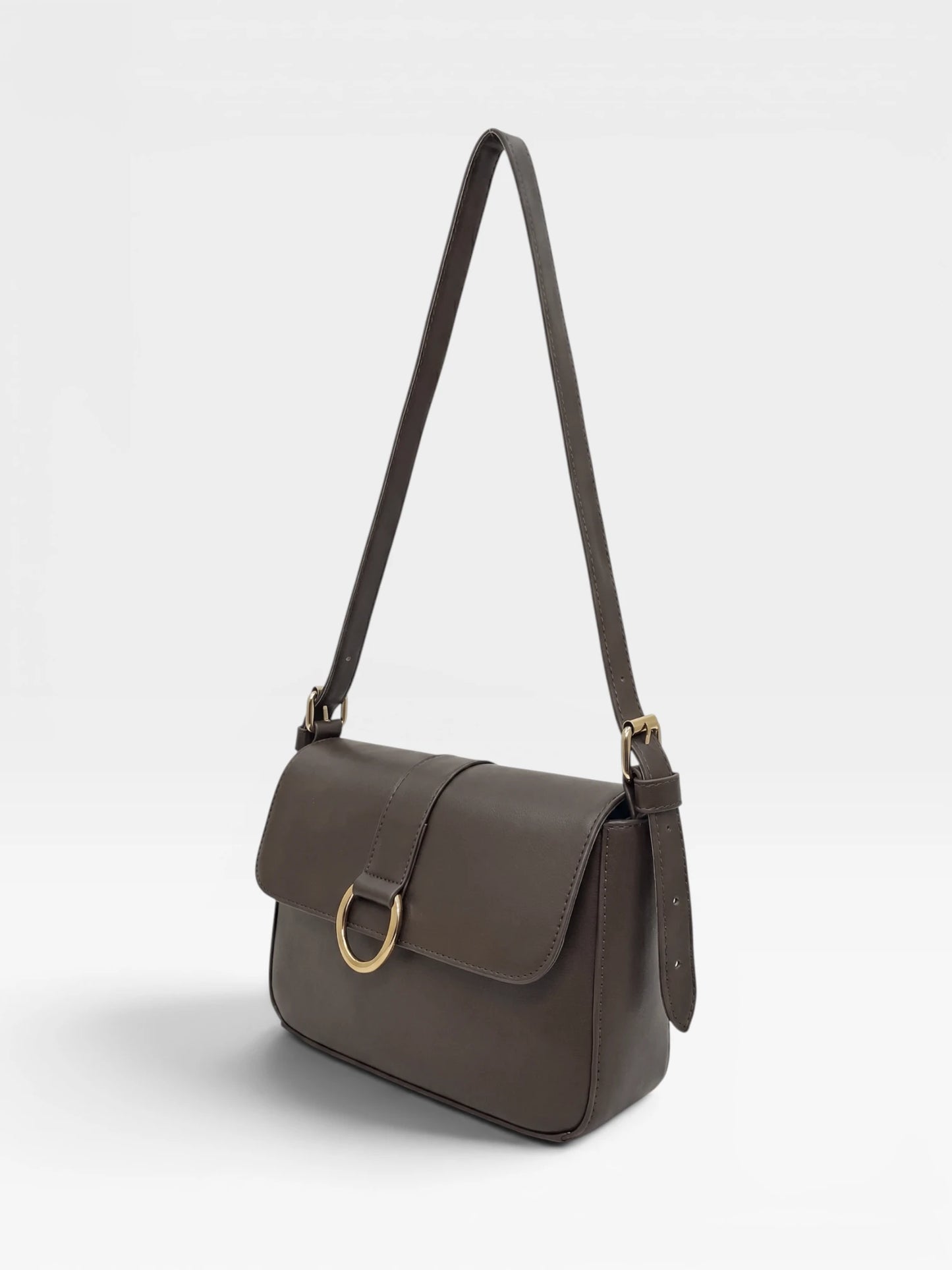 Bolso Bandolera Crossbody - Café y Negro (Frida)