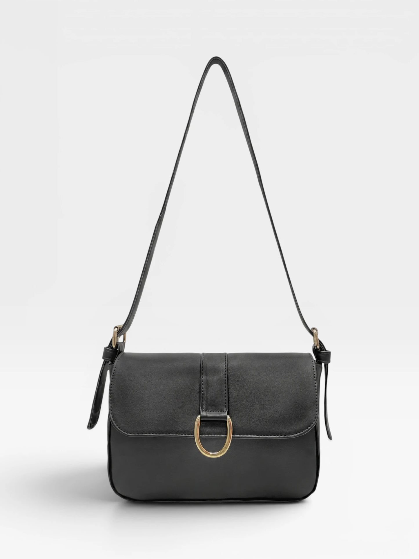 Bolso Bandolera Crossbody - Café y Negro (Frida)