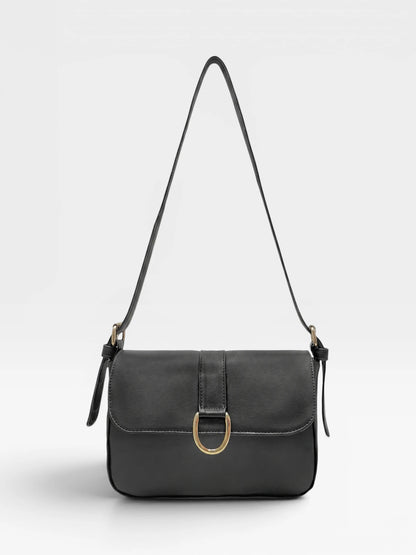 Bolso Bandolera Crossbody - Café y Negro (Frida)