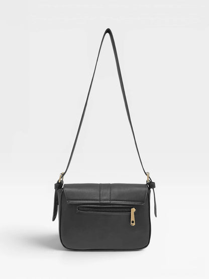 Bolso Bandolera Crossbody - Café y Negro (Frida)