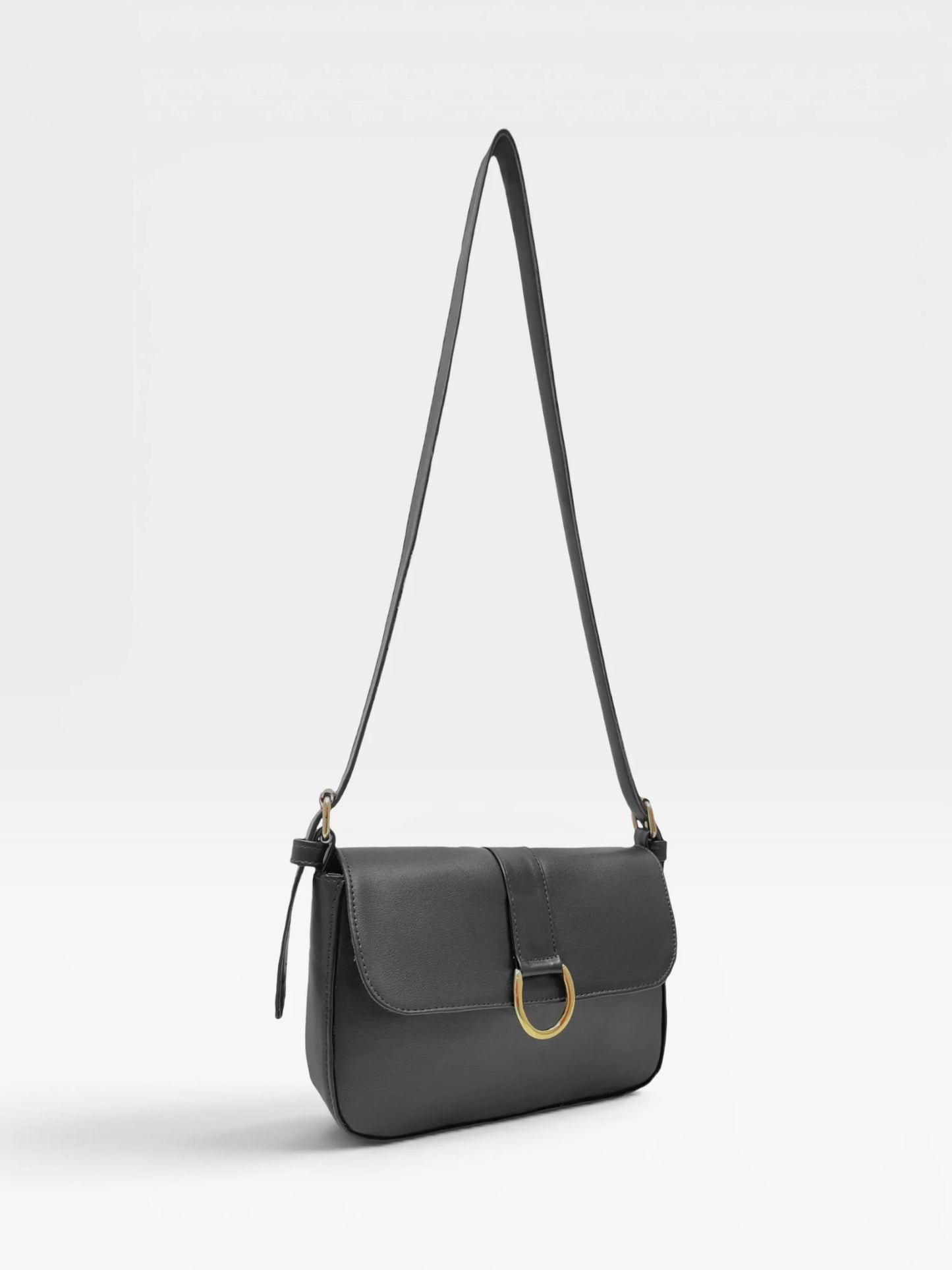 Bolso Bandolera Crossbody - Café y Negro (Frida)