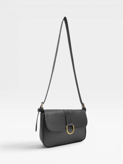 Bolso Bandolera Crossbody - Café y Negro (Frida)