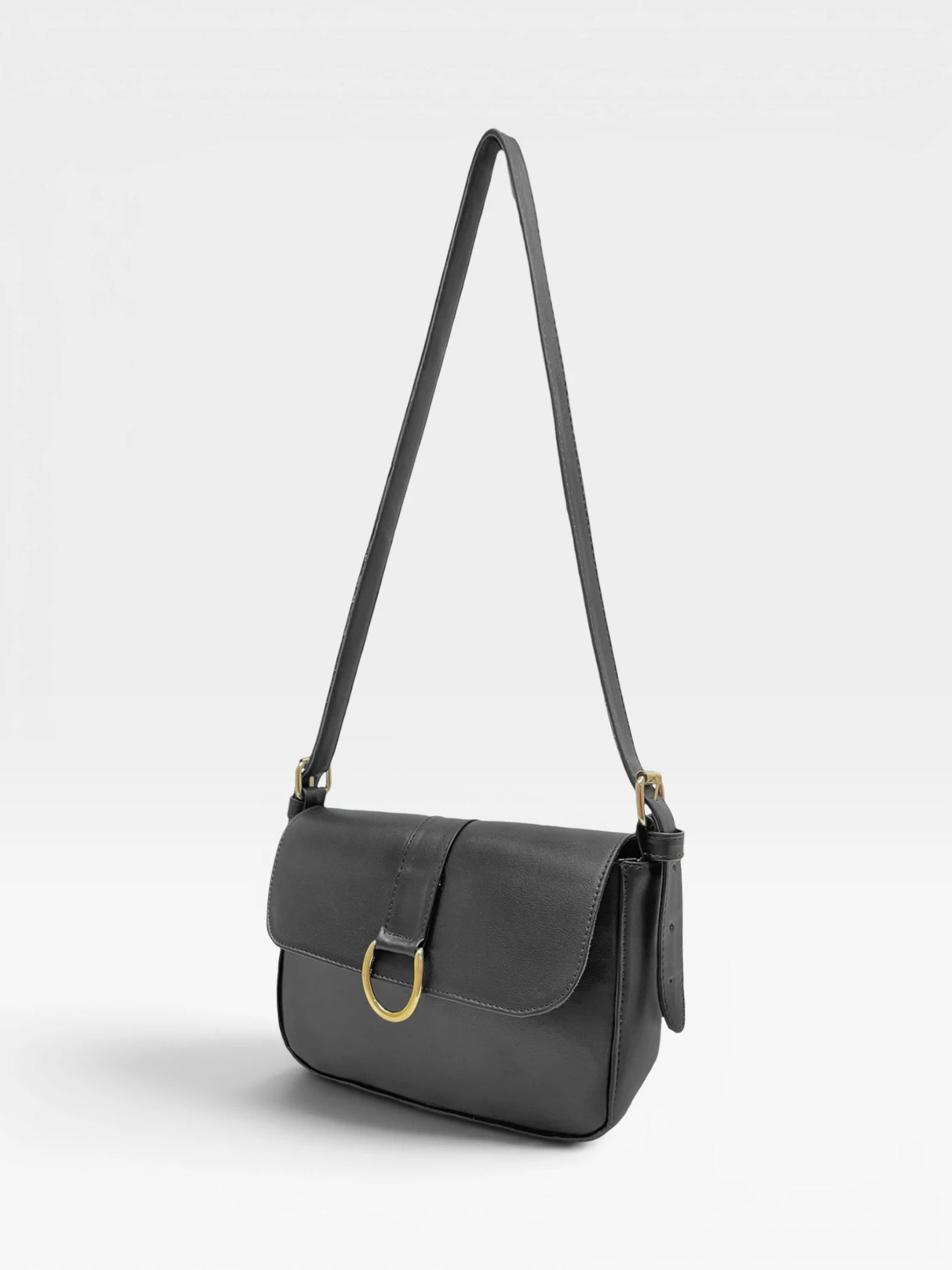Bolso Bandolera Crossbody - Café y Negro (Frida)