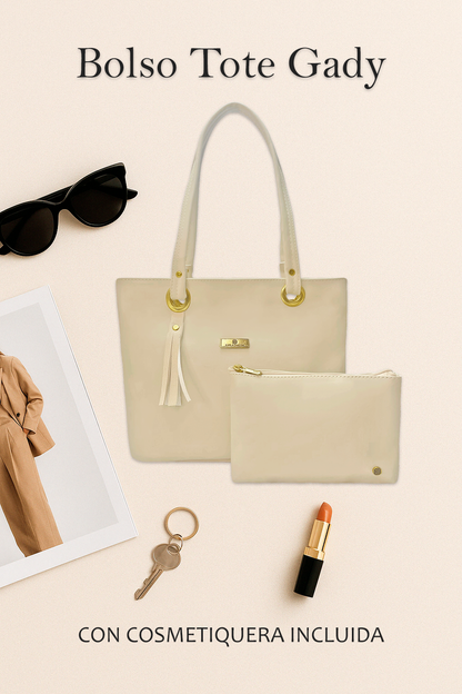 Cartera Gady Beige con Accesorio