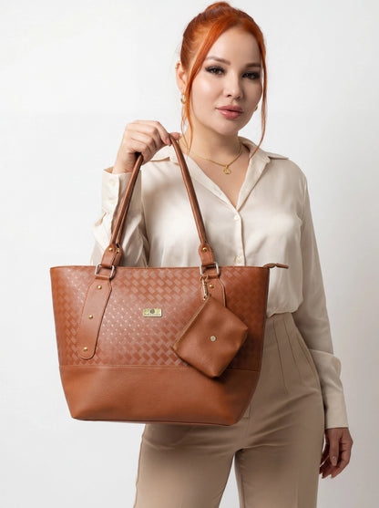 Bolso Cartera con Monedero - Negro, Café y Beige (Gala)