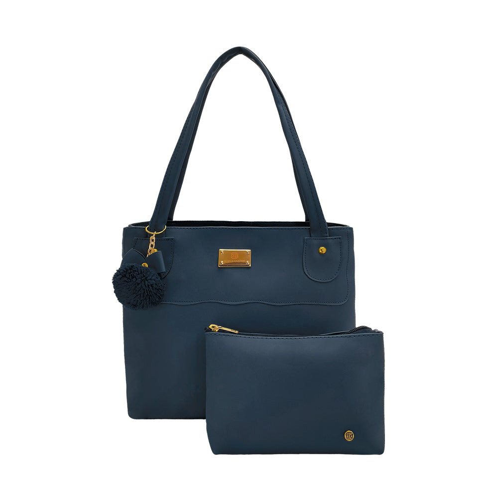 Bolso Gema Azul con Cosmetiquera