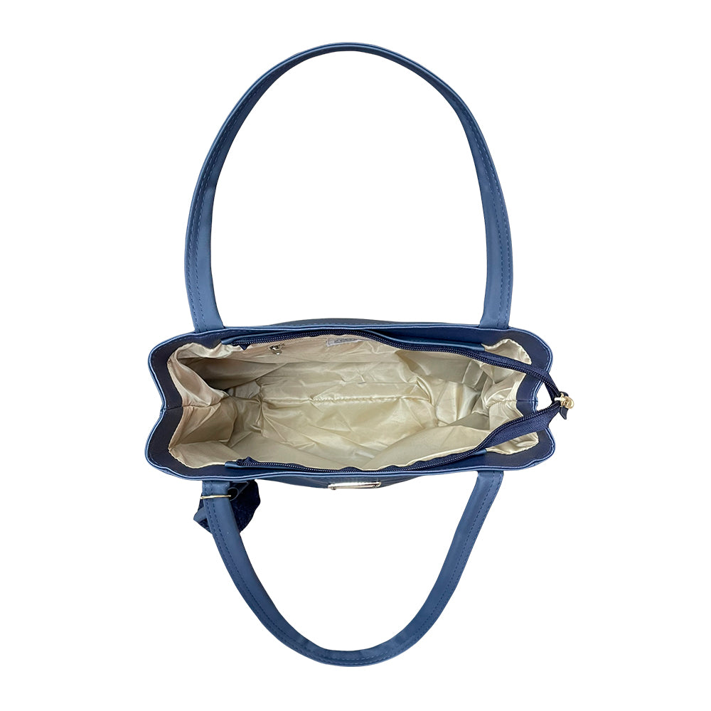 Bolso Gema Azul con Cosmetiquera