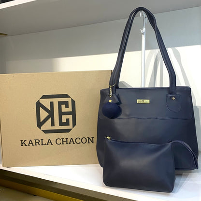 Cartera Gema Azul con Accesorio