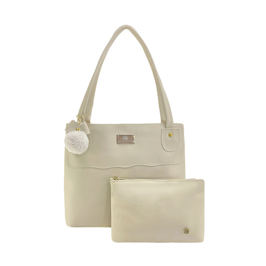 Bolso Gema Beige con Cosmetiquera