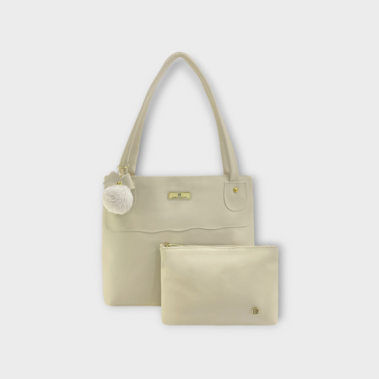 Cartera Gema Beige con Accesorio