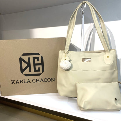 Cartera Gema Beige con Accesorio