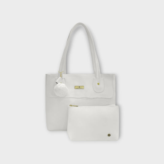 Bolso Gema Blanco con Cosmetiquera