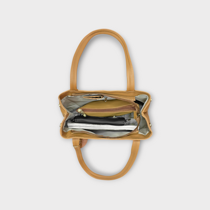 Cartera Gema Miel con Accesorio