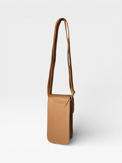 Bolso Portacelular Geny - Negro, Blanco y Miel