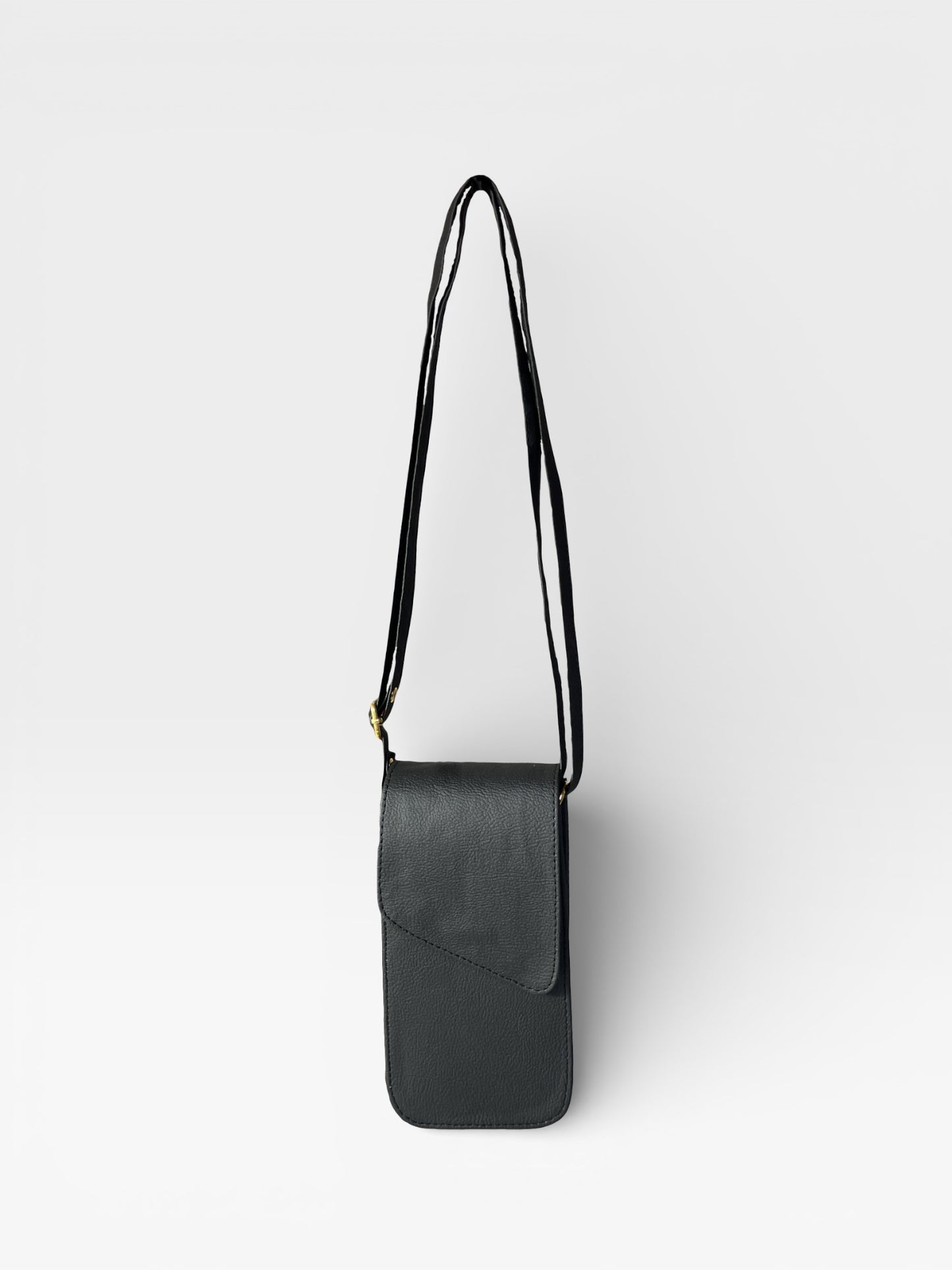 Bolso Portacelular Geny - Negro, Blanco y Miel