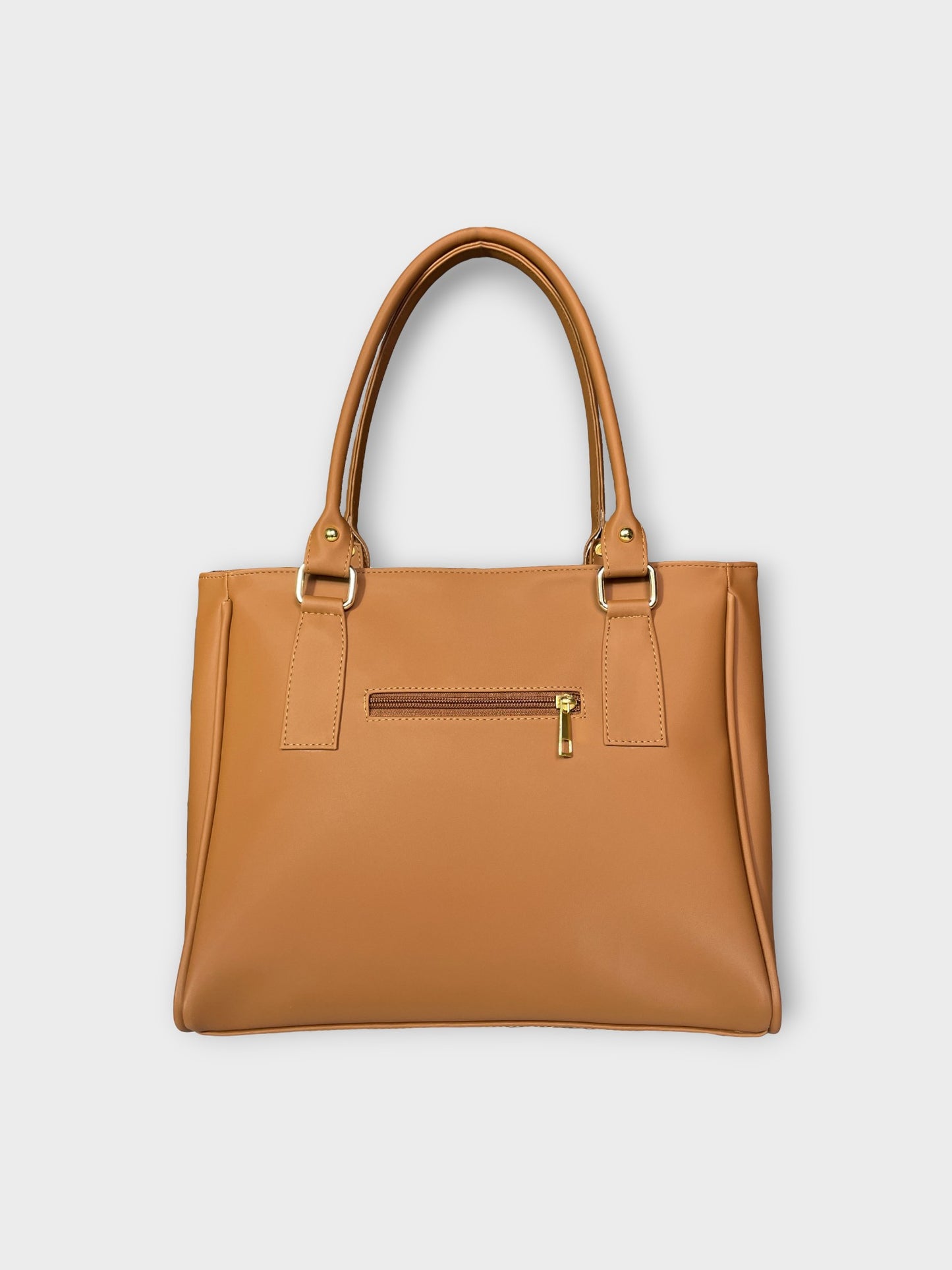 Bolso Gera con Monedero Tricolor - Negro, Miel y Rojo