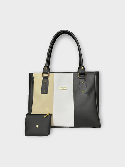 Set de tres piezas Combo Tote Gera + Manos libres Cuba + Monedero