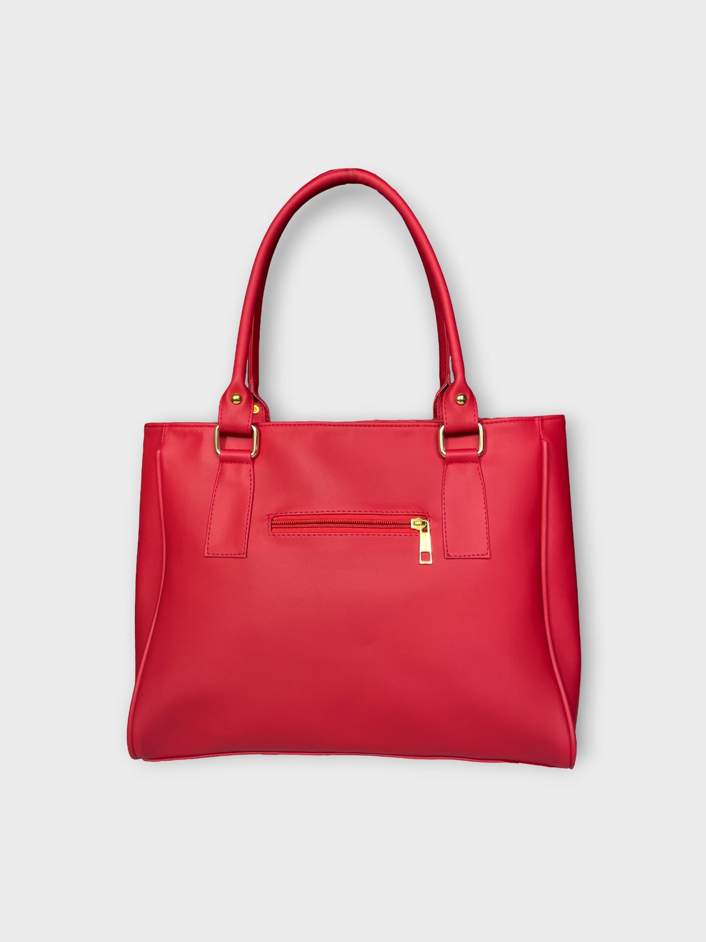 Bolso Gera con Monedero Tricolor - Negro, Miel y Rojo