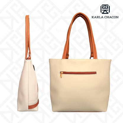 Cartera Gigi Beige Con Accesorio