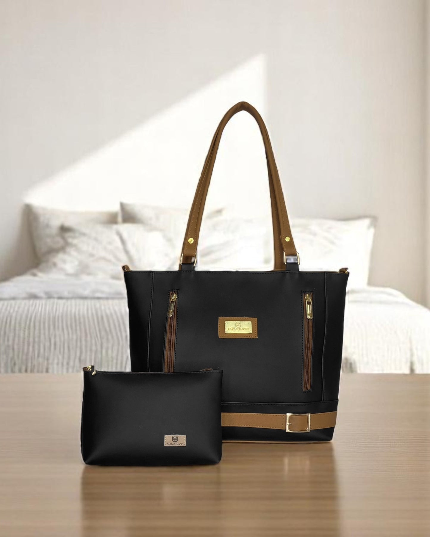 Cartera Gigi Negro Con Accesorio