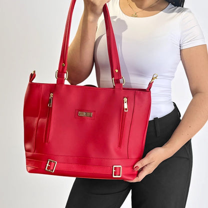 Cartera Gigi Rojo Con Accesorio